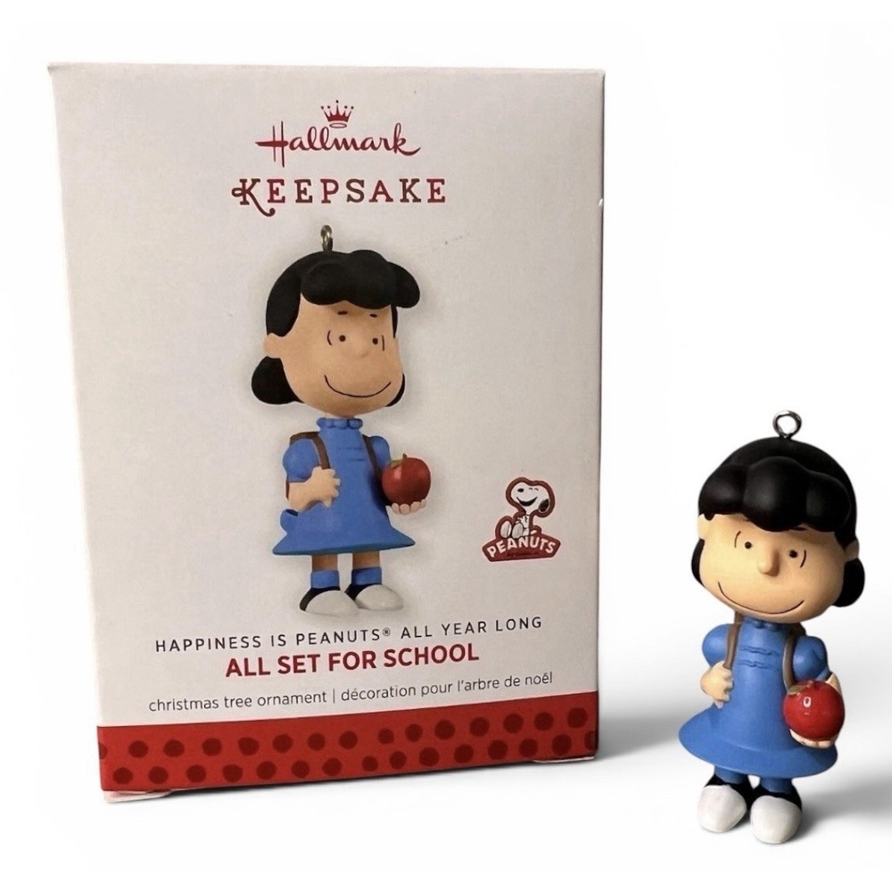 Hallmark NIB Happiness is Peanuts All Year Long "All Set For School" #2 series
